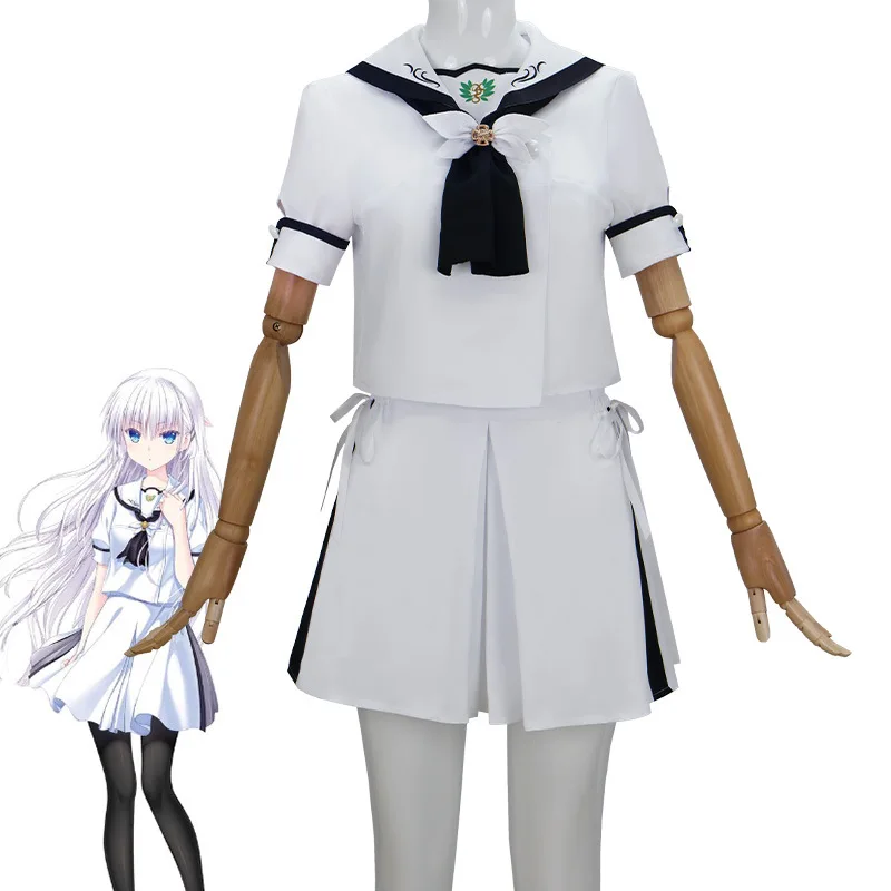 アニメ Zomer Zakken Shiroha Naruse コスプレ衣装ウィット JK Pak Rok Kous ハロウィンパーティー voor Vrouwen Meisjes カーニバル衣装