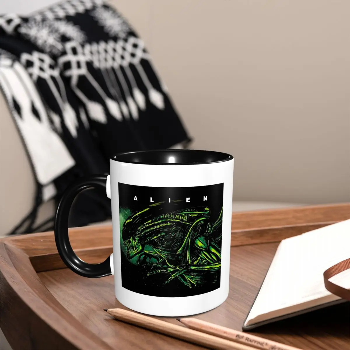Alien Mug Funny Ceramic Coffee Cups Tea Mugs Milk Cup Drinkware Gifts for Friends