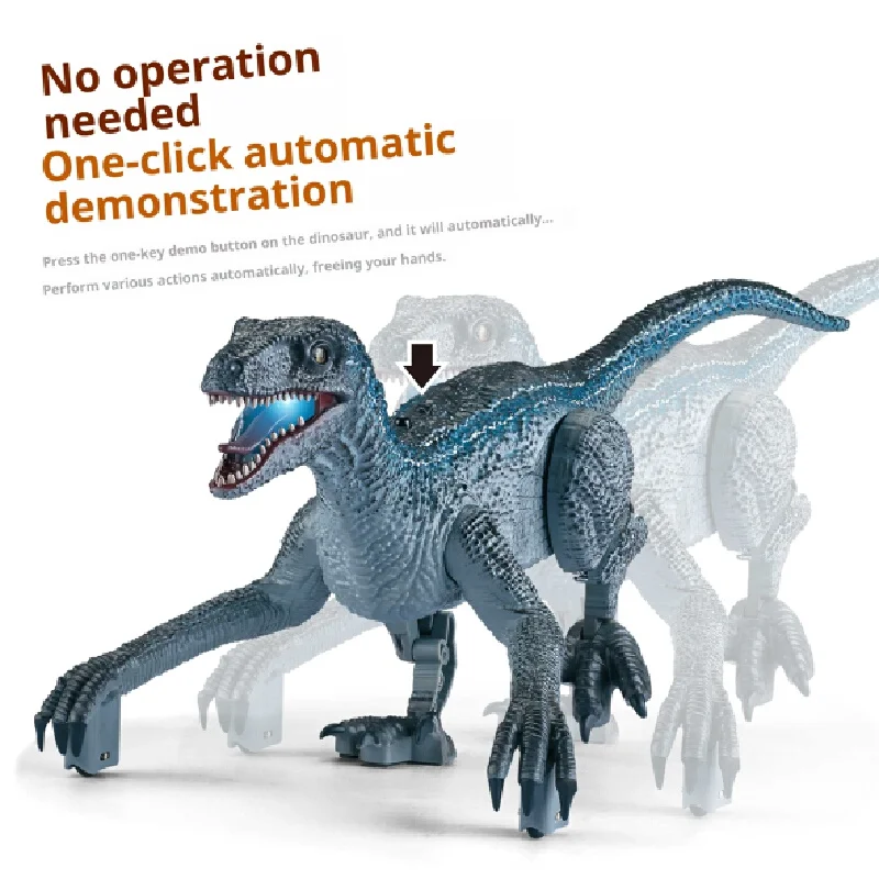 Zdalnie Sterowany Dinozaur Zabawka Elektryczny Chodzący Krzyczący Velociraptor T-Rex Model Zwierzęcia Jurajskiego dla Przyjaciela Najlepszy Prezent