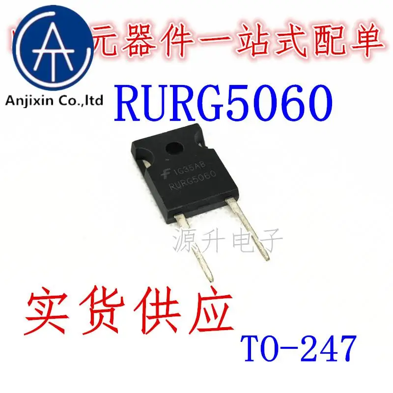 

10PCS 100% orginal new RURG5060 fast recovery diode rectifier tube 50A 600V package TO-247