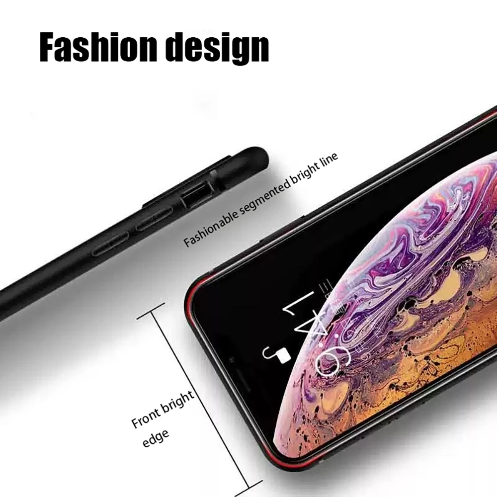 Starry Sky Red Fashion B-Bull Phone Case For iPhone 17 16 15 14 13 12 X XR XS 8 Plus Mini Pro Max Soft black Shockproof Cover - náhled 5