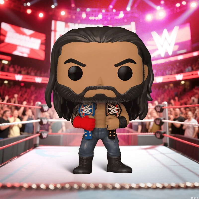 ของแท้ Edition FUNKO POP WWE Universal Champion: Roman Reigns Action เดสก์ท็อปตกแต่งเครื่องประดับของเล่นสะสม