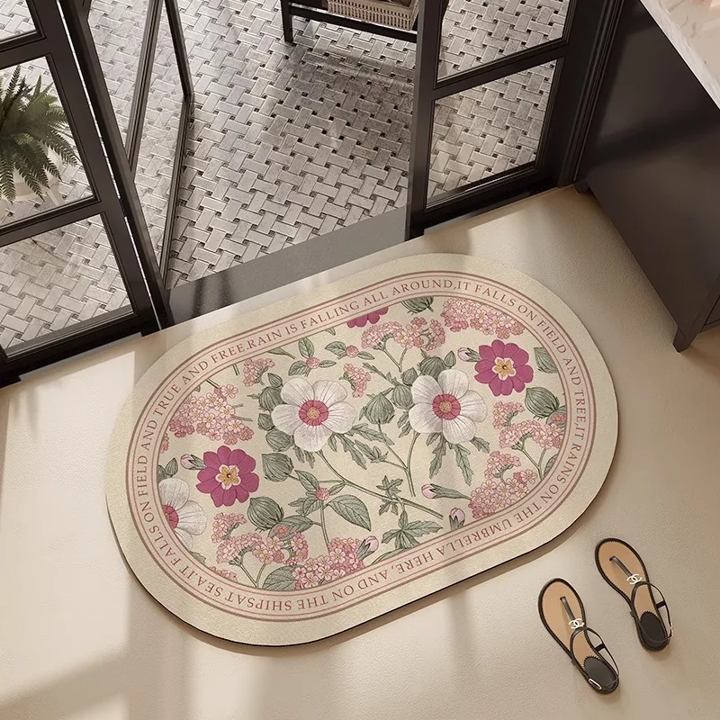 American bathroom mat, diatom mud, door absorbent foot pad, quick-drying non-slip floor mat, toilet, bathroom door mat, carpet