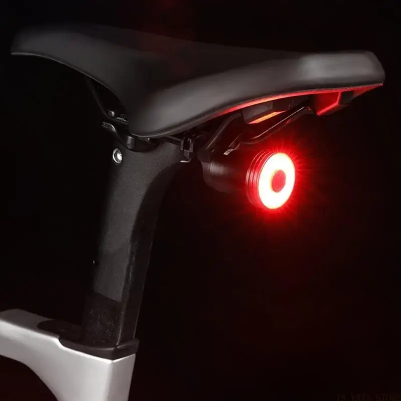 

M5TC Brake Sensing Brake Lamp Warning Lamp Safety Night Cycling Bicycles Rear Light Cycling Warning Safety Biking Taillight