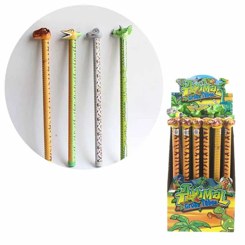 Bâton sonore de parodie de dinosaure animal créatif pour enfants, anciers criant amusant, baguette sonore magique, tube de pet vibrant, instituts soulignés, jouets