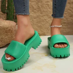 Luxury Round Toe High-heel Shoes Ladies Heel Tenis Fast Women Shoes Heels Sneakers Sports Chunky Platform Wedges Slipper Sandal