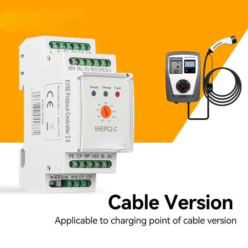 Cable version EV charge controller Control unit for use in private charging