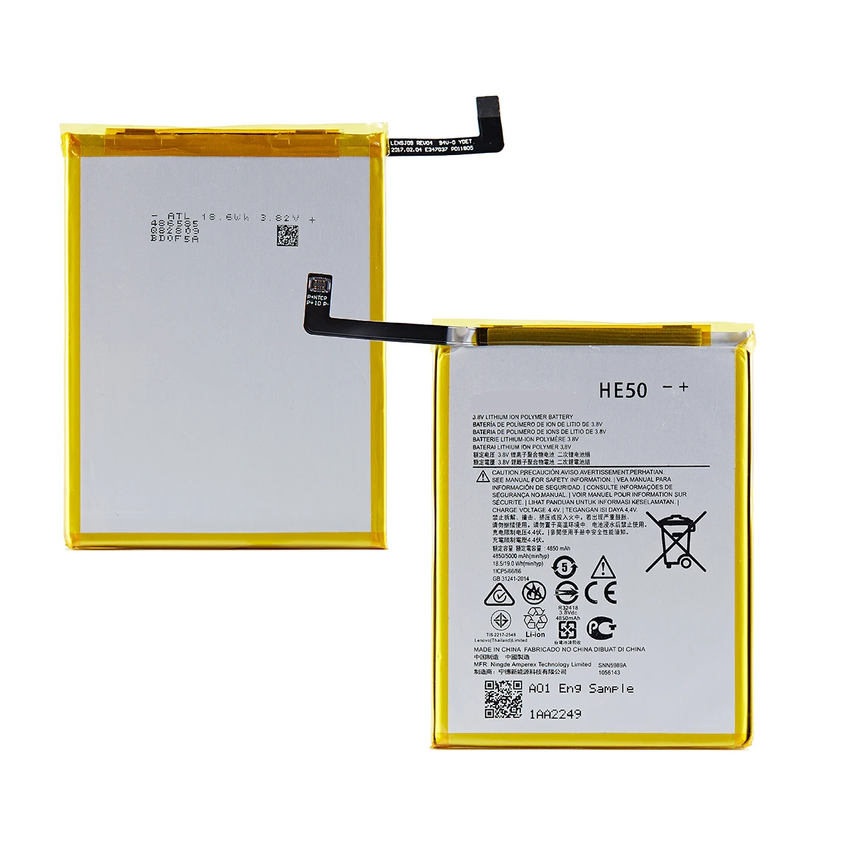 100% Original HE50 5000mAh Battery For Motorola Moto E4 PLUS/ E5 PLUS XT1770 XT1771 XT1775 XT1774 XT1776 Mobile phone Batteries