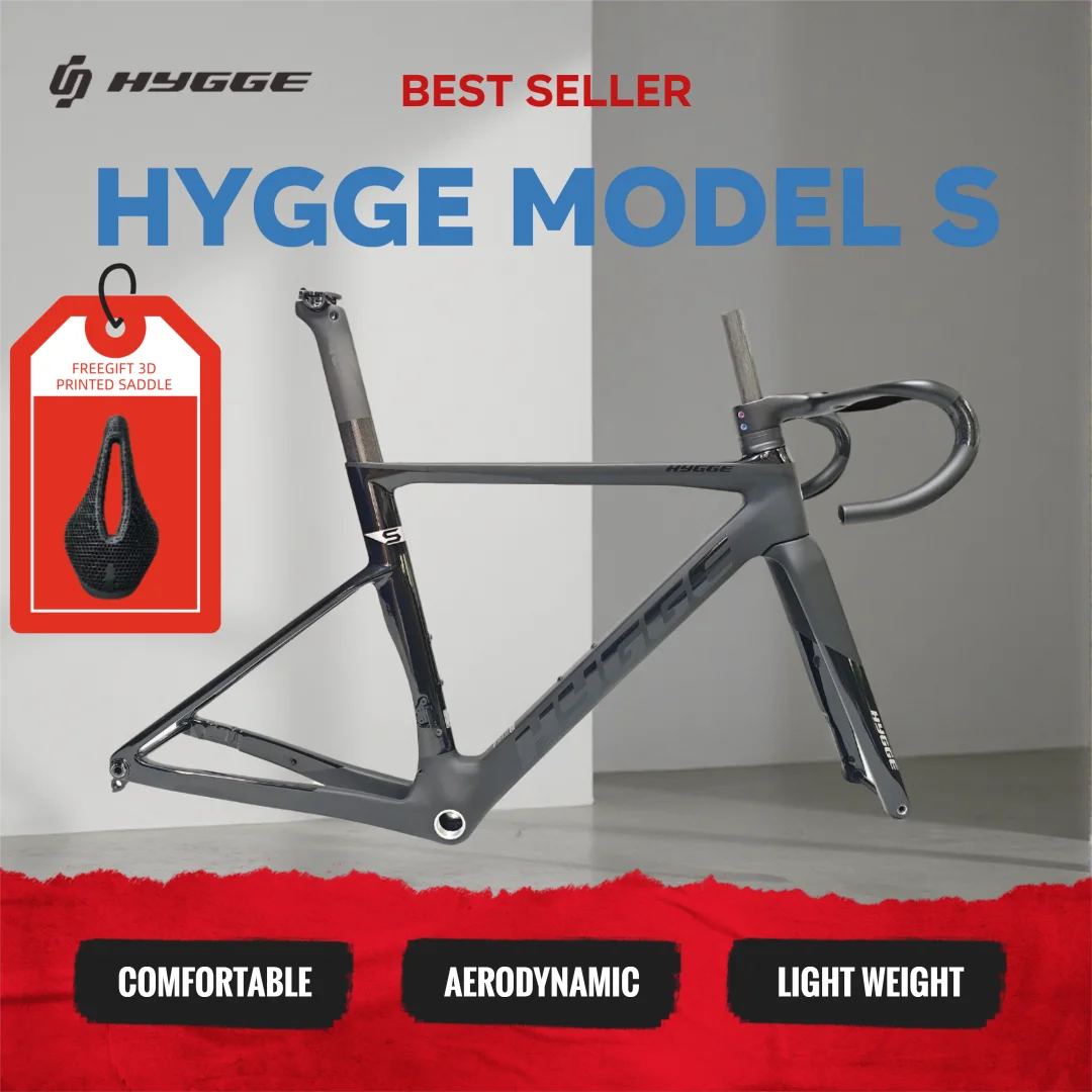 HYGGE エアロダイナミックEPS成形カーボンフレーム MODEL S カーボン
