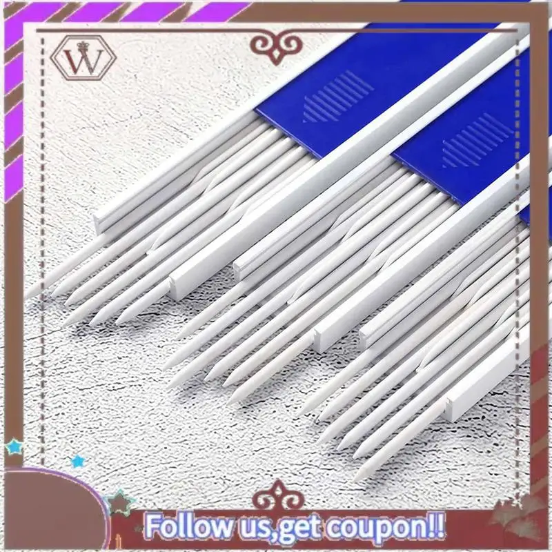 أحدث 96 قطعة من أقلام الرصاص للنجار 2.8 مم باللون الأبيض والأقلام الرصاص الميكانيكية الصلبة