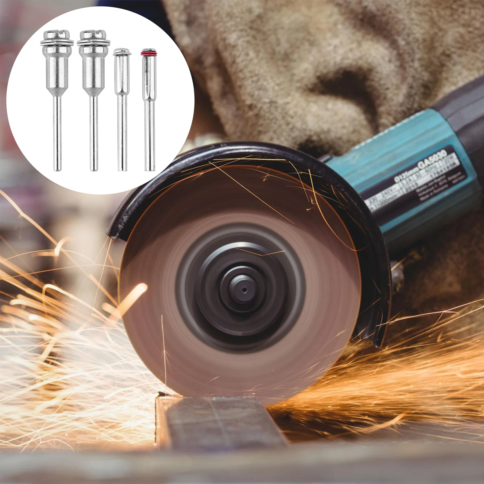 

26 pcs Screw Mandrel Set Steel Cutting Arbor For Cut-Off Wheel Discs Resin Blades Rotary Tools Sanding Buffing Woodworking