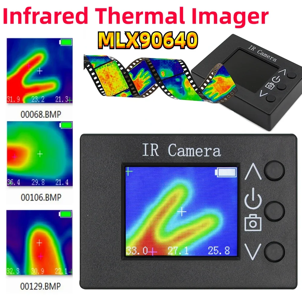 -40 ℃ tot 300 ℃   Infraroodsensoren Draagbare warmtebeeldcamera Handheld 1,8 inch display 160 * 128 resolutie Clear Definition Imaging Camera