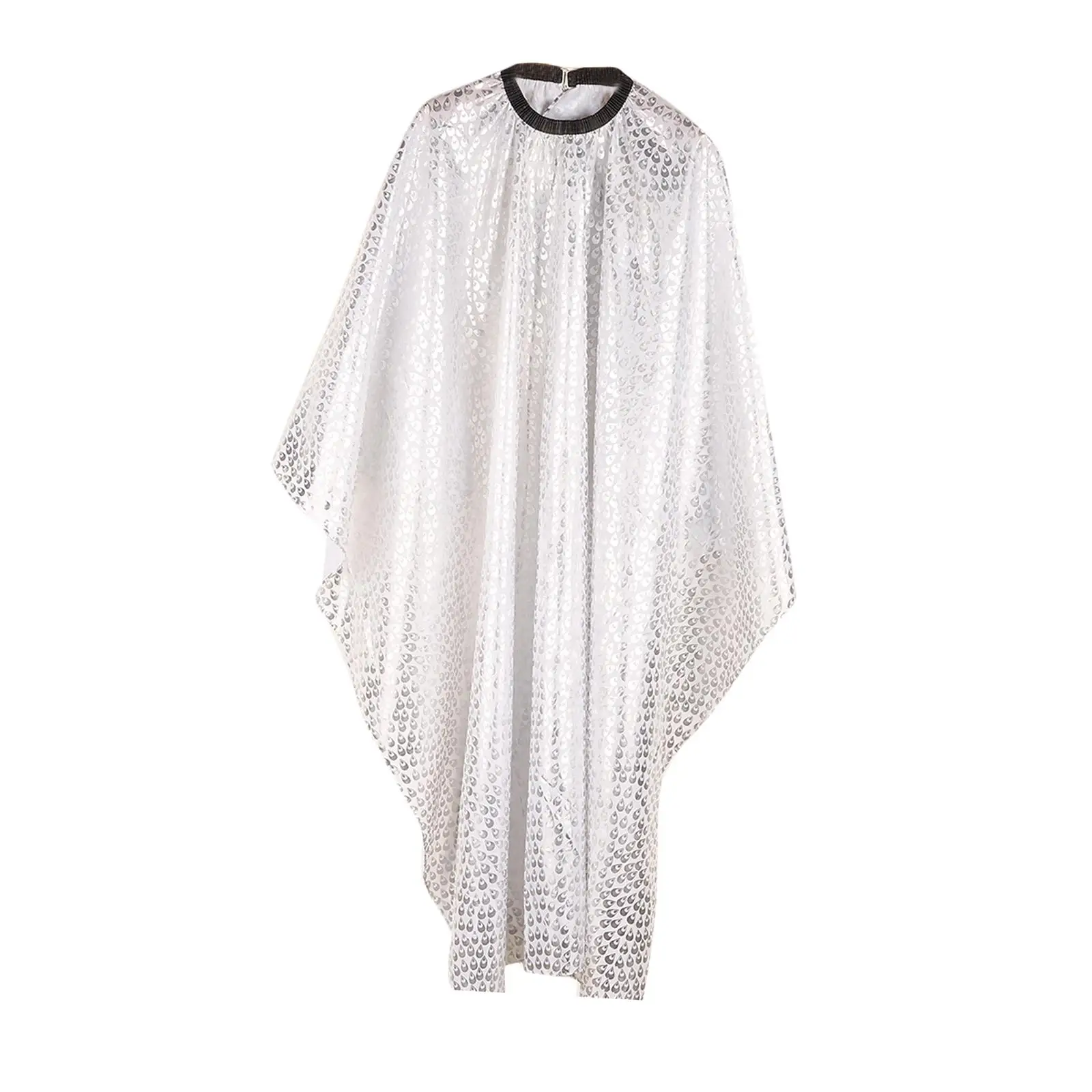 Capa de salão de cabeleireiro com fivela retrátil de metal, capa de estilo de barbeiro, mulheres, unissex, homens