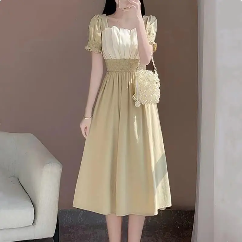 

Female French Style Design Niche Gentle Long Temperament Waist-Controlled Slimming Dress 2026 Summer New Skirt