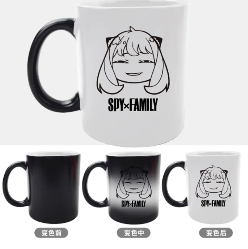 

Керамическая кофейная кружка в стиле аниме Anya Forger, чашка для косплея, чашка для воды с крышкой, ложка, подарок на день рождения, Рождество