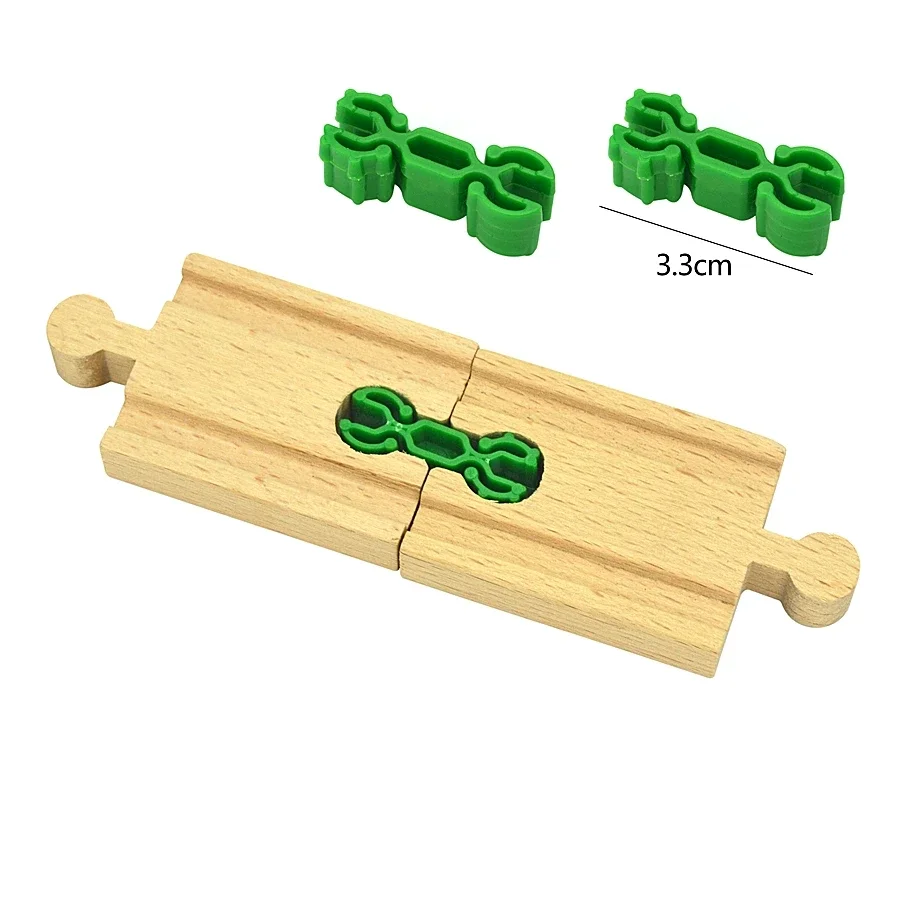 Educational kids toys  Wooden Railway connect Fixer Train Track Set Accessories Connector Toys Holder Fit Biro Wooden Track Toys