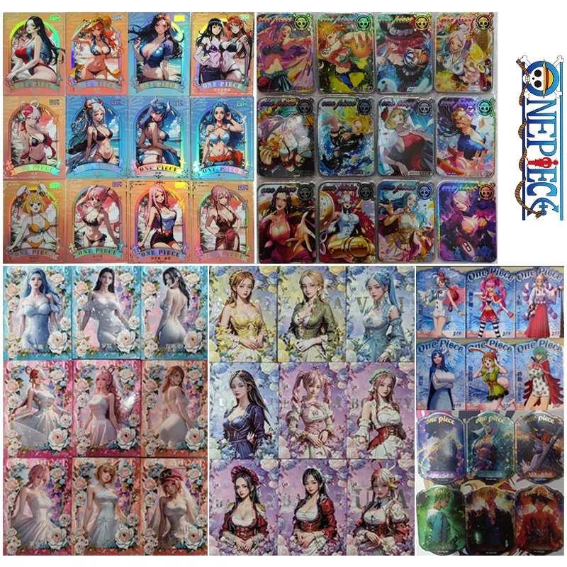

Bakaka Anime One Piece GR MSR DTF JR Набор карточек Hancock Nami Yamato Коллекционные карты Рождественские подарки на день рождения Детские игрушки