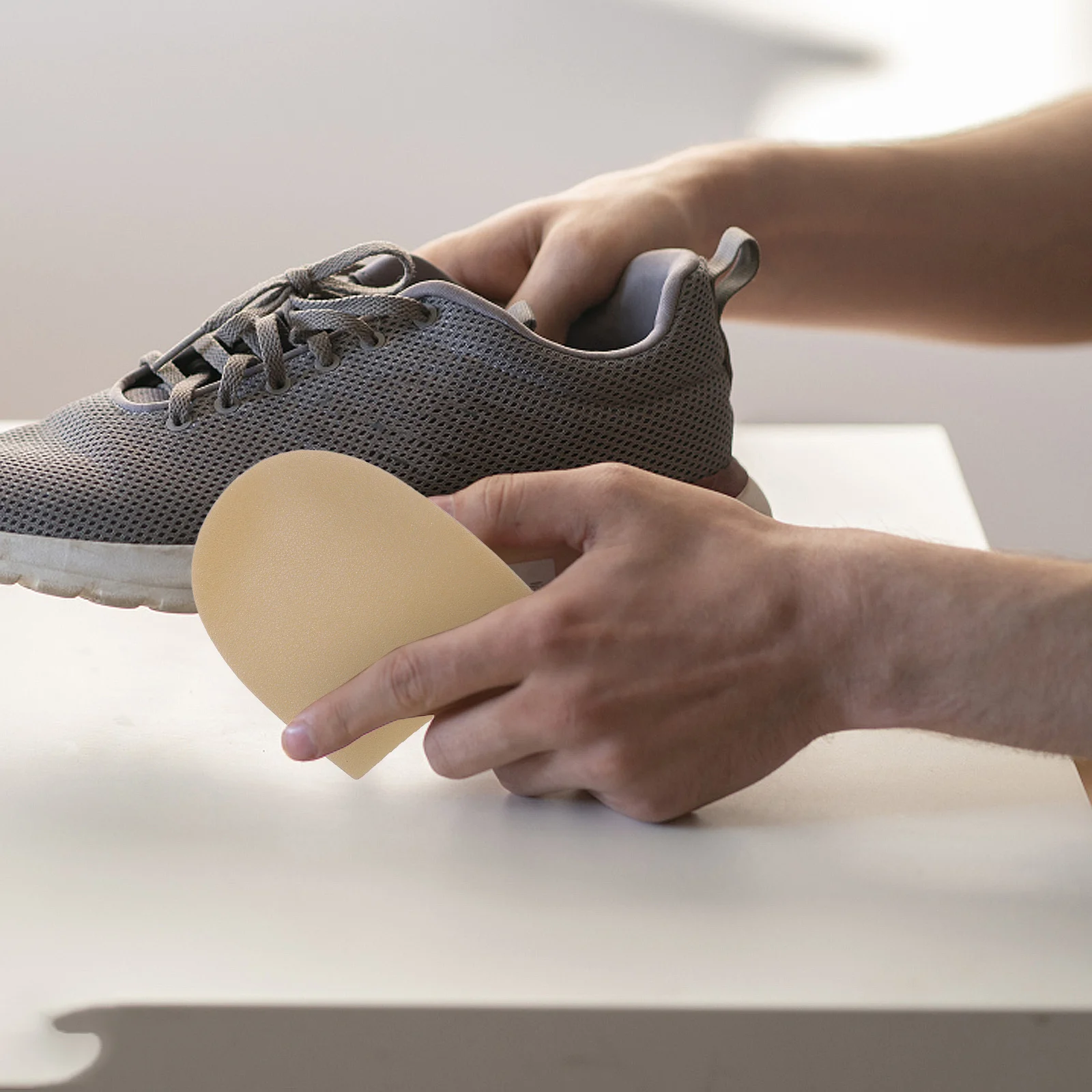 

1Pair Leg Orthotic Insoles O Gel Foot Pads Unisex Heel Valgus Varus Correction Breathable Sweat Absorbent for Running