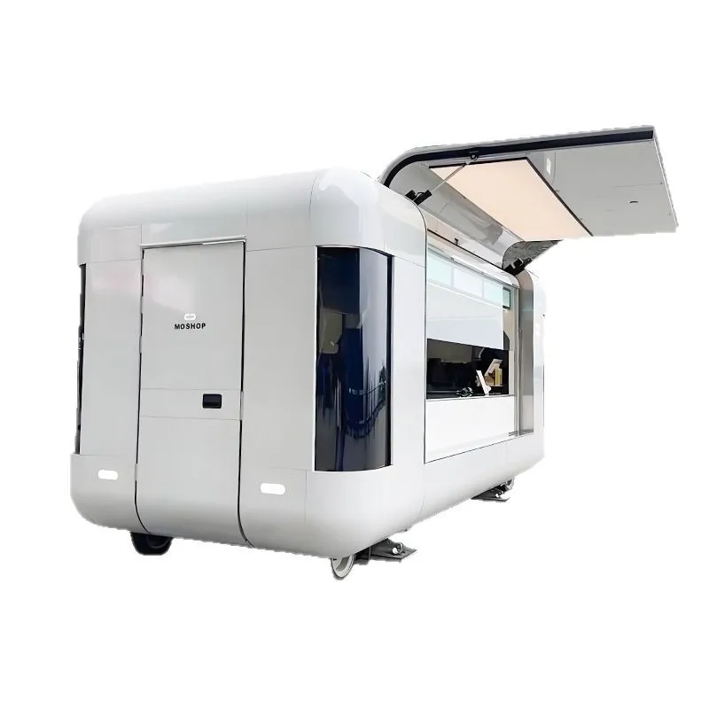 Coche de puesto de calle comercial, coche de aperitivos eléctrico, coche de comedor Gourmet especial