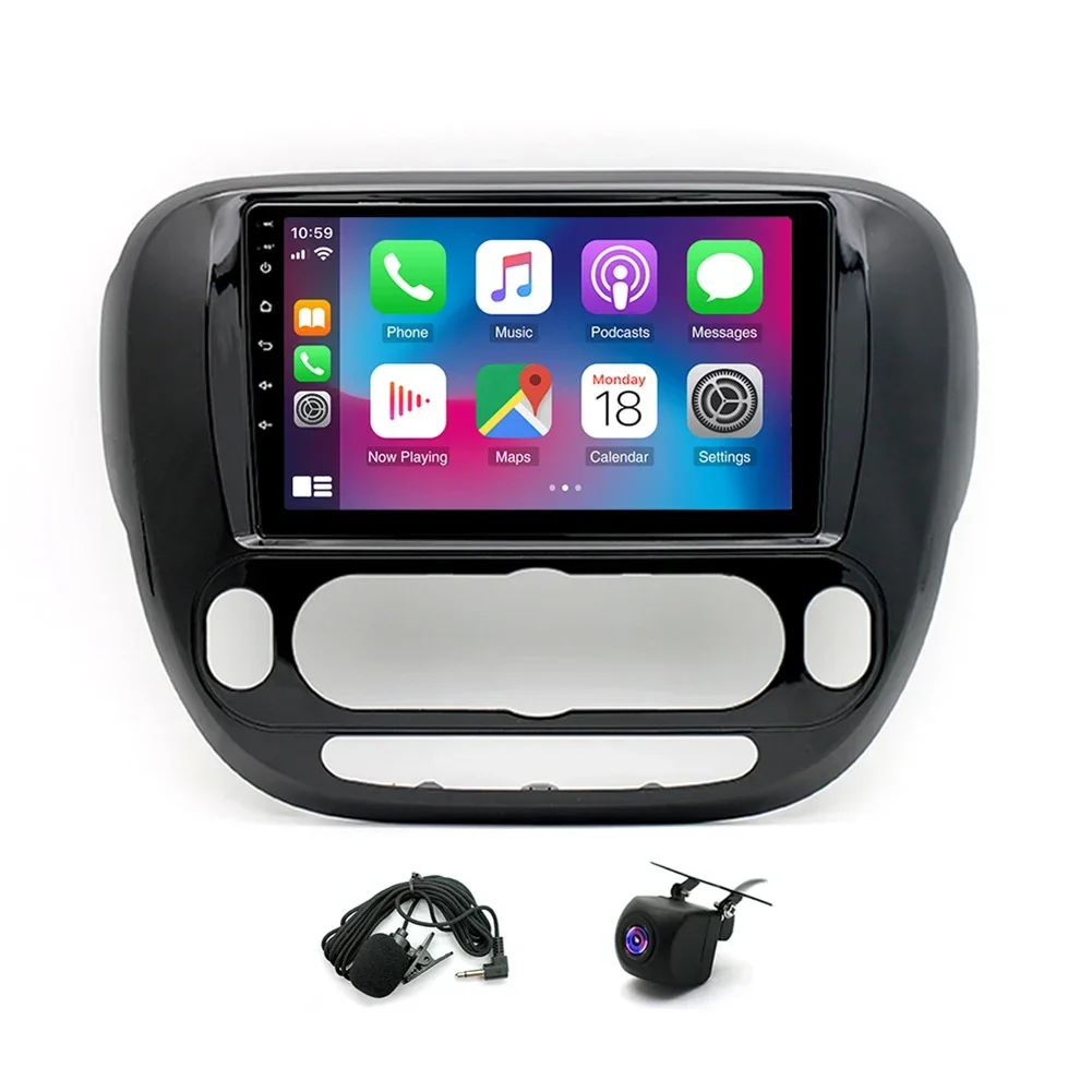 9 بوصة 2 + 32G WIFI سيارة مناسبة ل Carplay ستيريو راديو الملاحة لكيا سول 2013-2019 Android13.0 سيارة مشغل وسائط متعددة راديو تلقائي