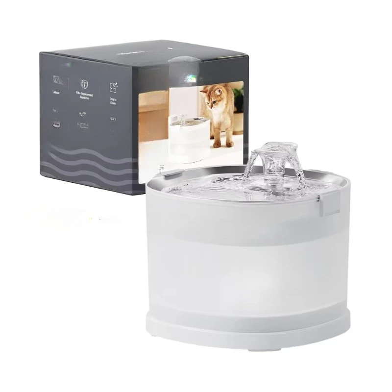 

Automatic Water Dispenser Pumpless Wireless Battery Powered Fountain Stainless Steel Disk Drive Tray
