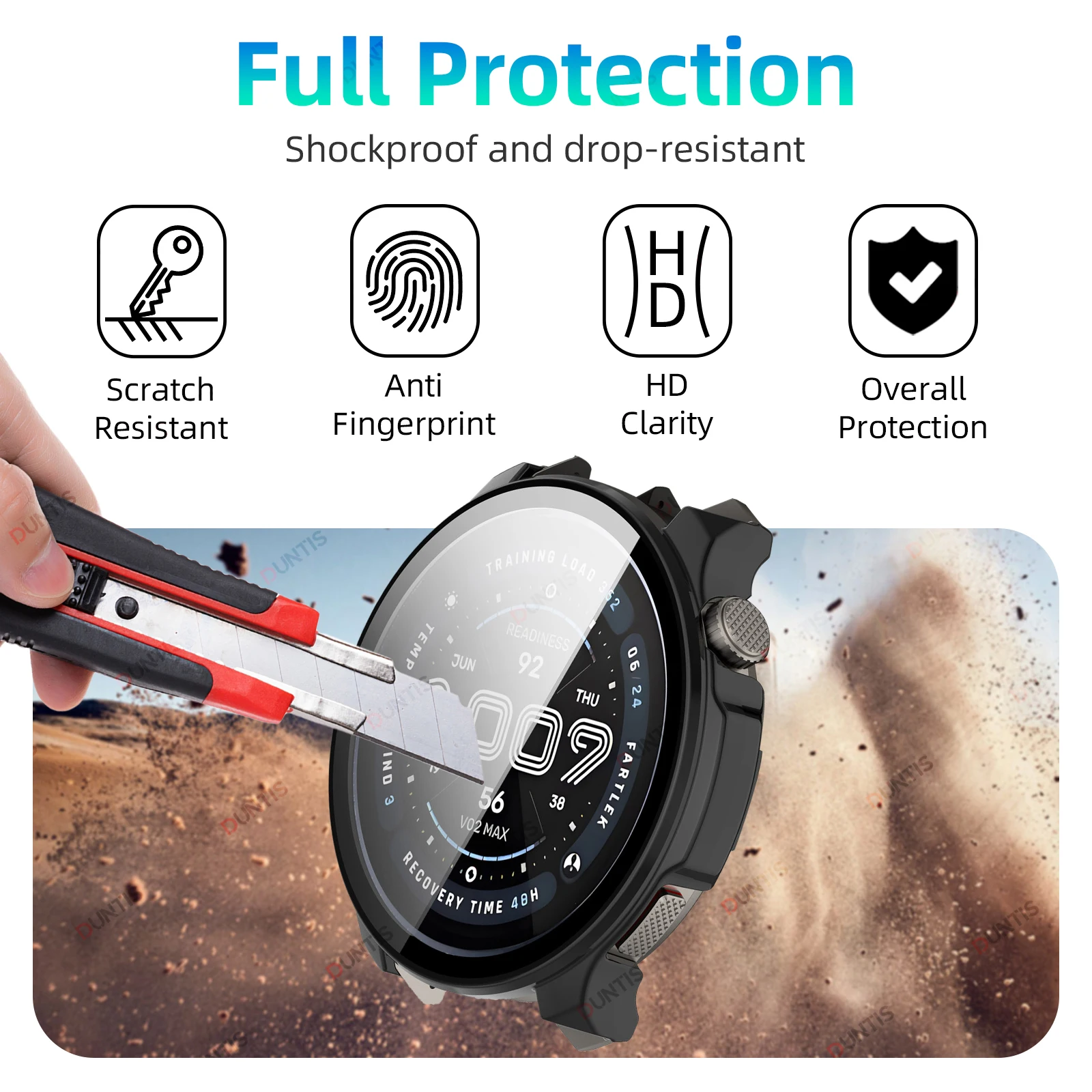 Case+Glass for Amazfit Balance 2 Screen Protector All Around Coverage Protective Bumper Case Cover Anti-scratch Accessories