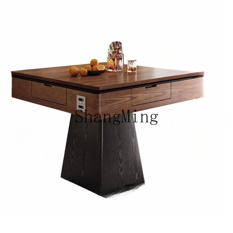 

FG solid wood automatic professional egg special table advanced new Chinese electric multi-functional square table