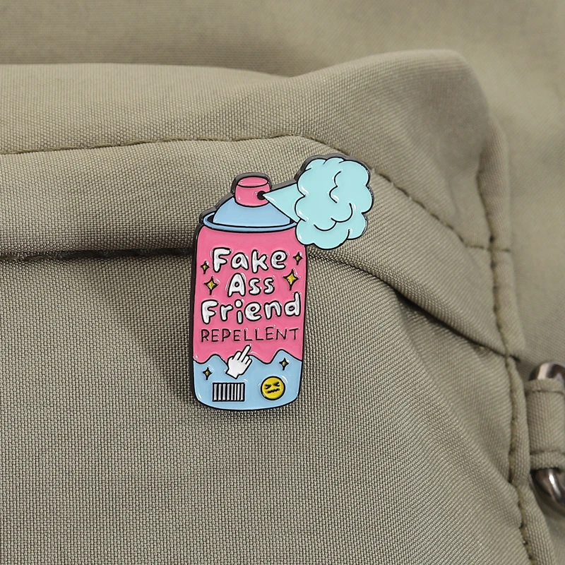 وهمية الحمار صديق طارد المينا دبابيس الوردي الأزرق رذاذ زجاجة دبابيس التلبيب شارات متعة كول مجوهرات هدية للأصدقاء