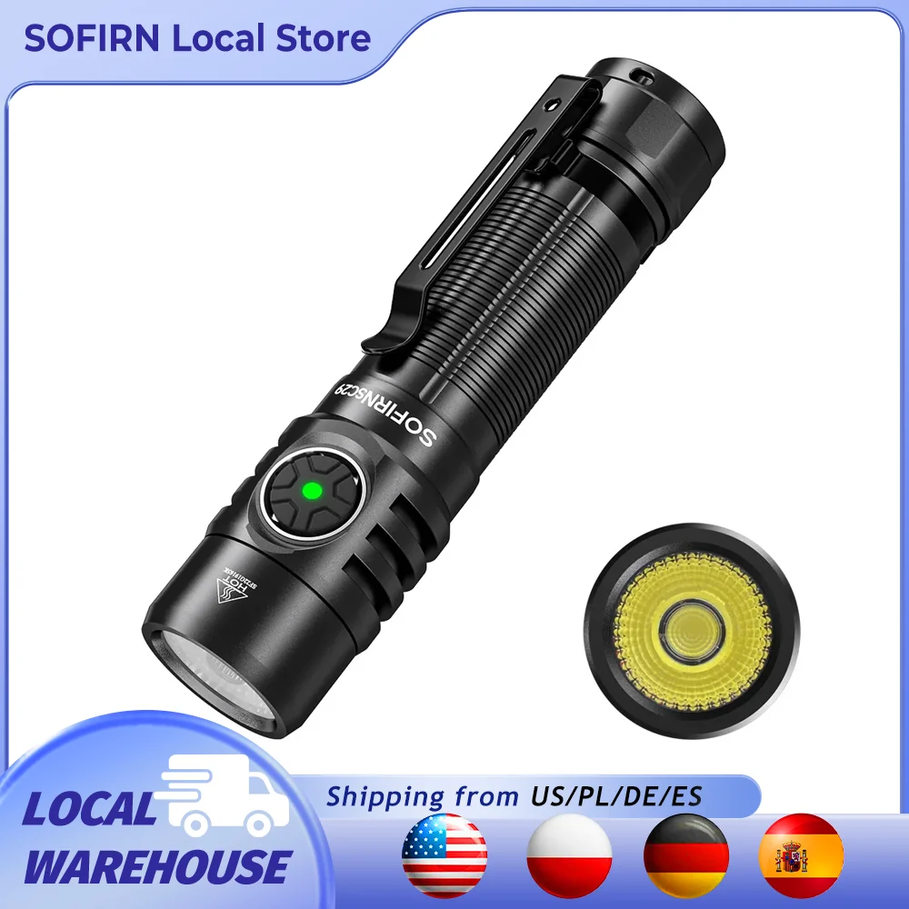 

Sofirn SC29 3000 люмен EDC фонарик перезаряжаемый XHP50B светодиодный мощный 21700 фонарь IPX8 для кемпинга, рыбалки