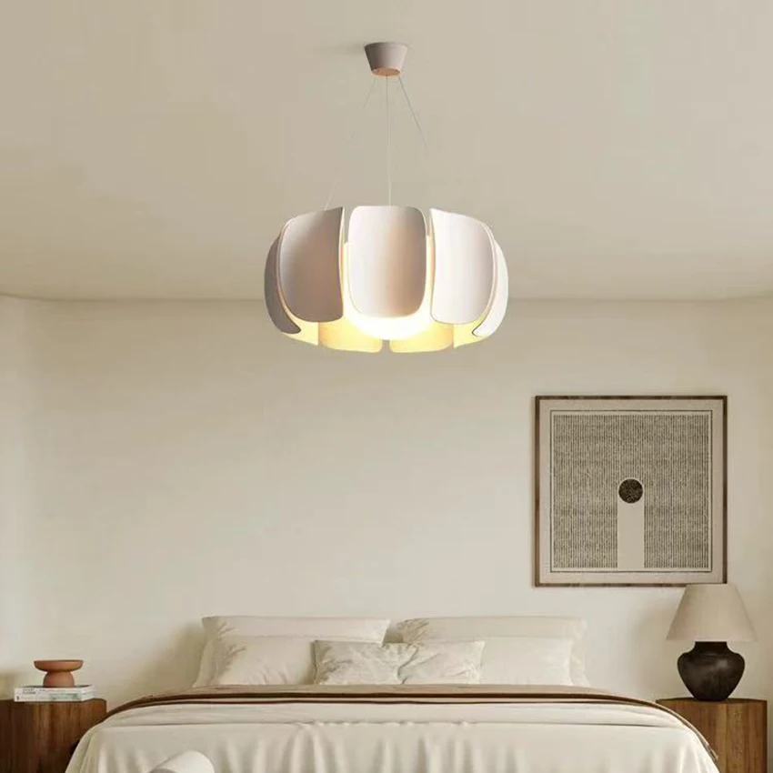 

Vintage Creative LED White Pendant Lamp Modern Nordic Bedroom Living Room Dining Room Hotel Lobby Decorative Lighting Fixture