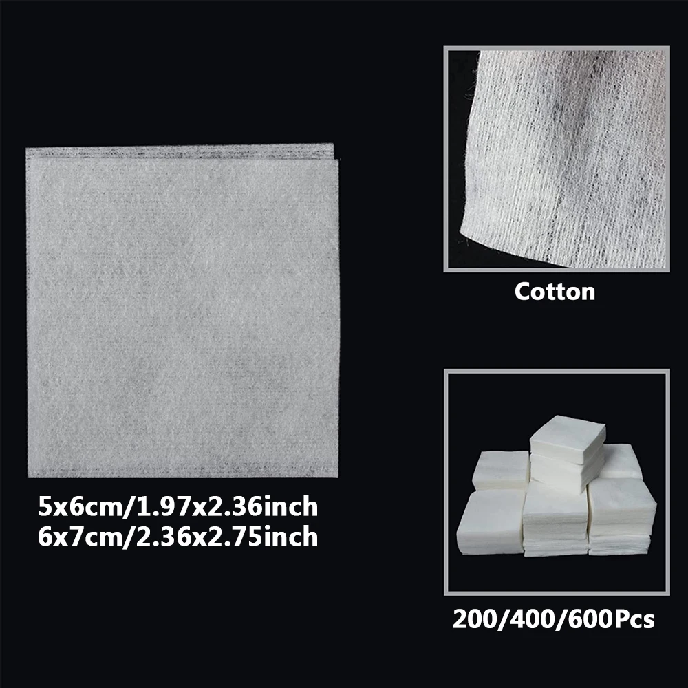 200/400/600Pcs Gun Cleaning Patches Rifle Pistol Clean Cloth Shotgun Gun Cleaning Tool Highly Water Absorption Cotton