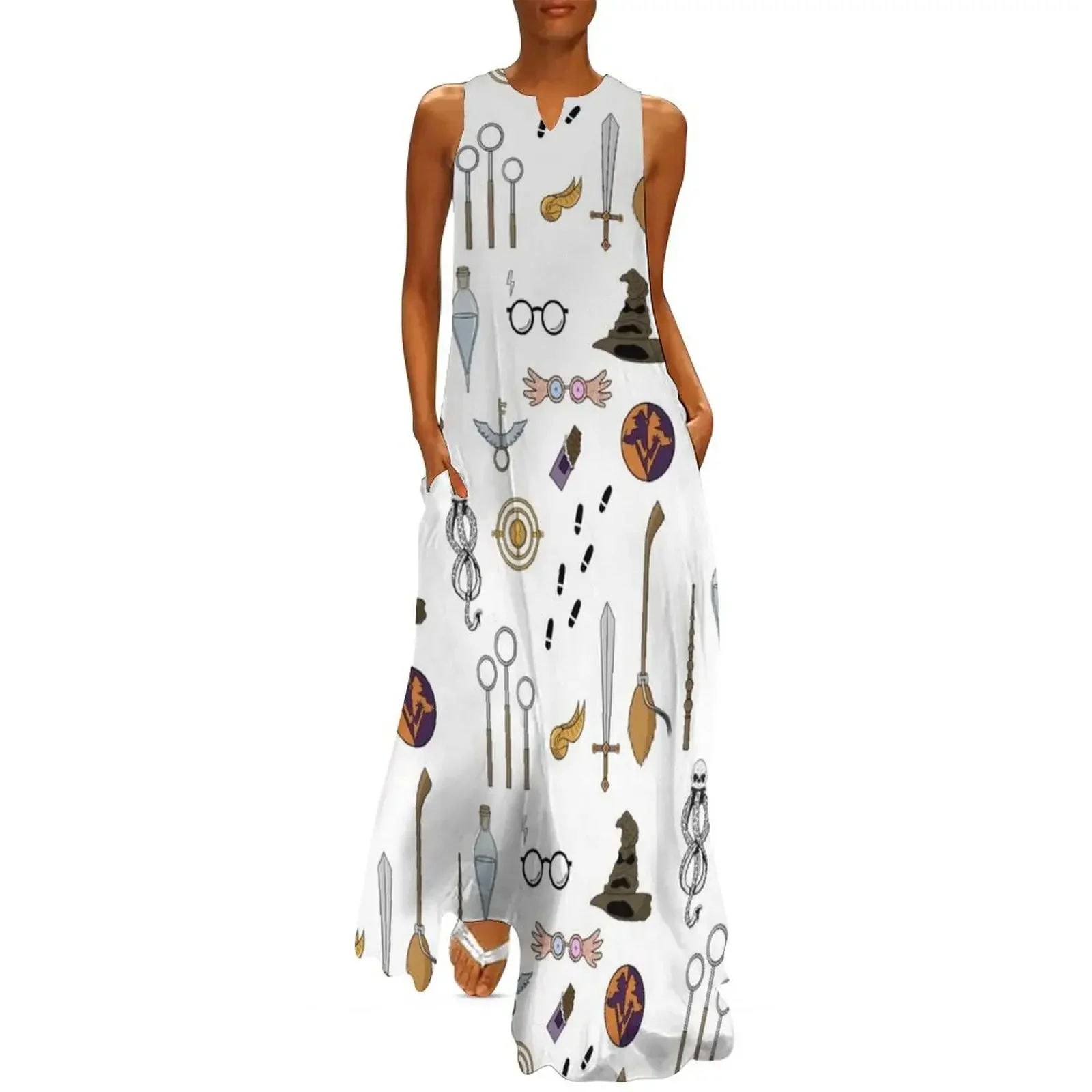 

Wizards' doodles # 1 Long Dress long women summer woman Women's