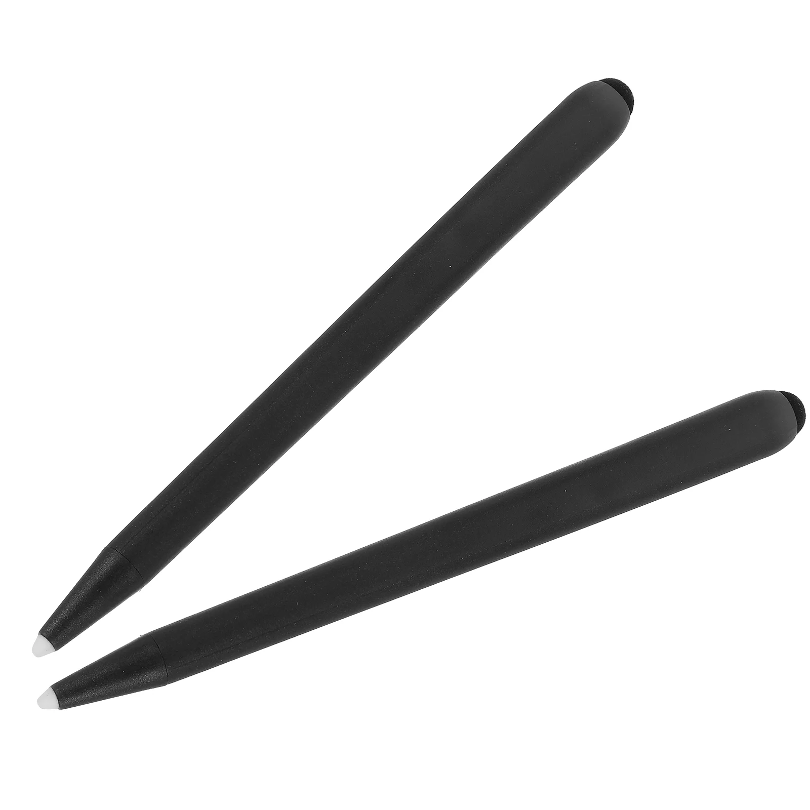 2 Pcs Screen Special Stylus Double-headed Design Handwriting Touch Pen (black Pen) Capacitive White Board Abs