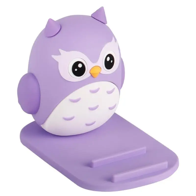

652F Owl Phone Stand For Desk Adjustable And Foldable Holder For Video Conferencing