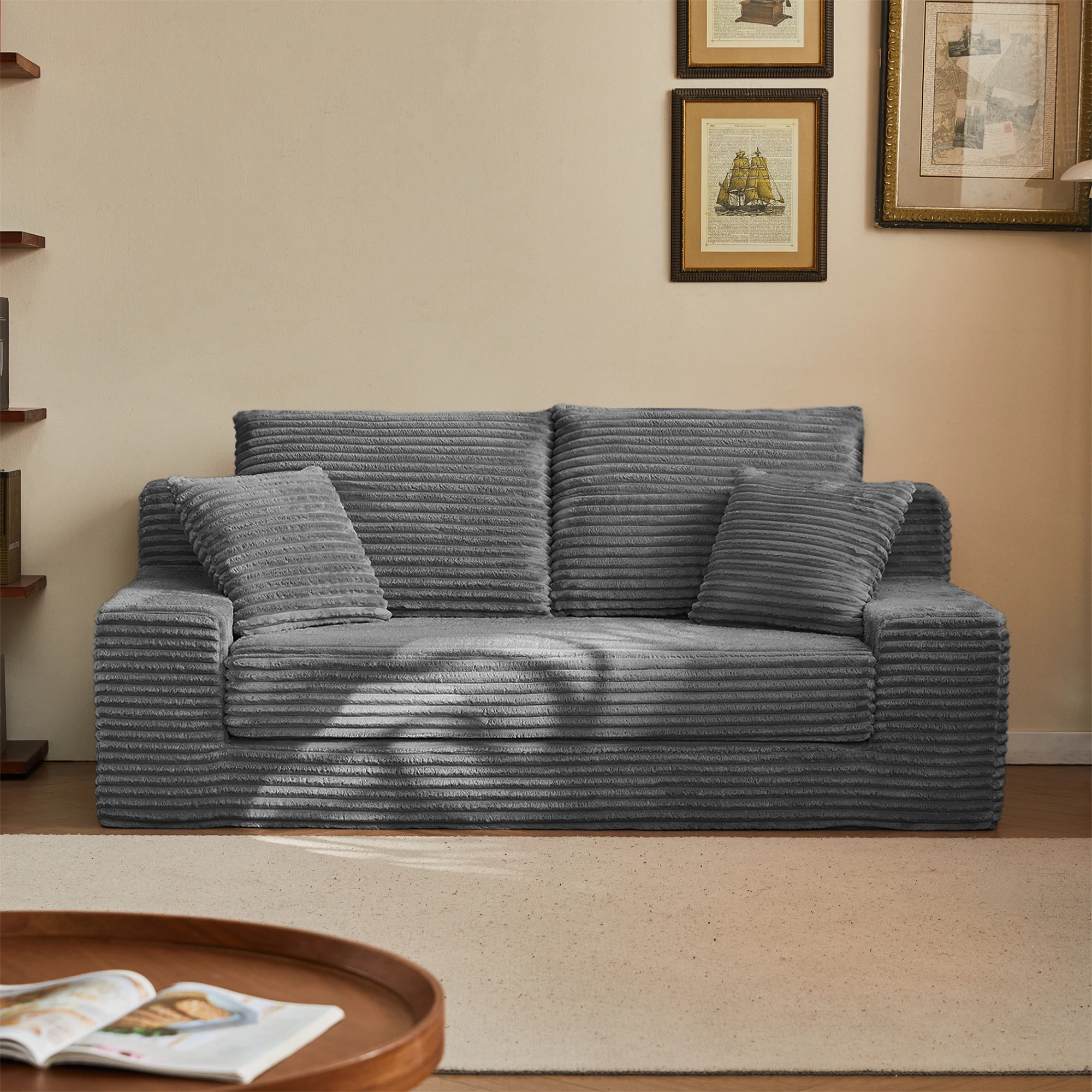 

Диван-кровать Modasi MDS-S096 трансформируемый 2-в-1, современный, квадратный, без подлокотников, обивка из вельвета, пенополиуретан высокой плотности