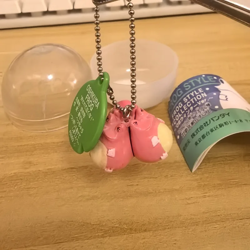 

BANDAI Japan Original Kawaii Gashapon Figure Anime Figurine Cute Frog Keychain Capsule Toys Kids Gift