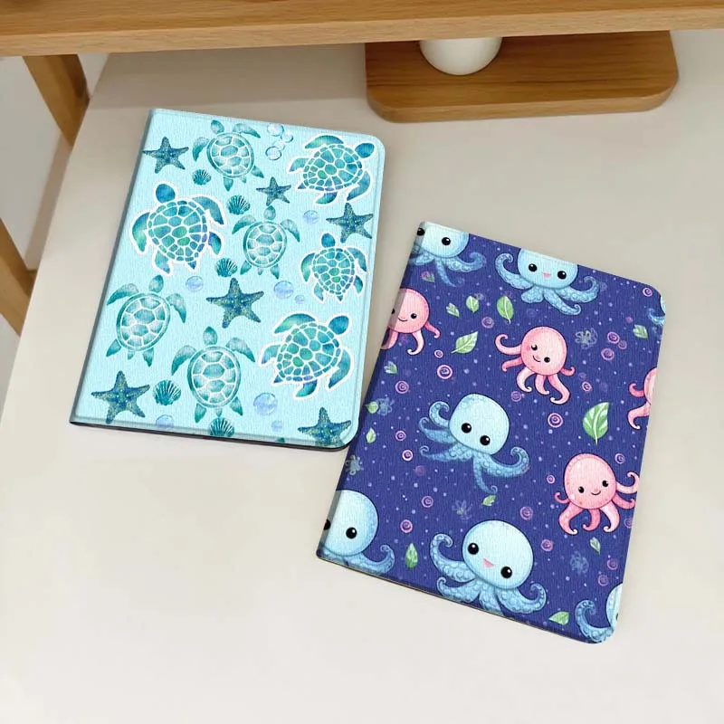 Marine Animal Design For Samsung Galaxy Tab S6 S8 S9 S10 Lite FE 10.4 11 Inch 2022 2024 Tablet Case