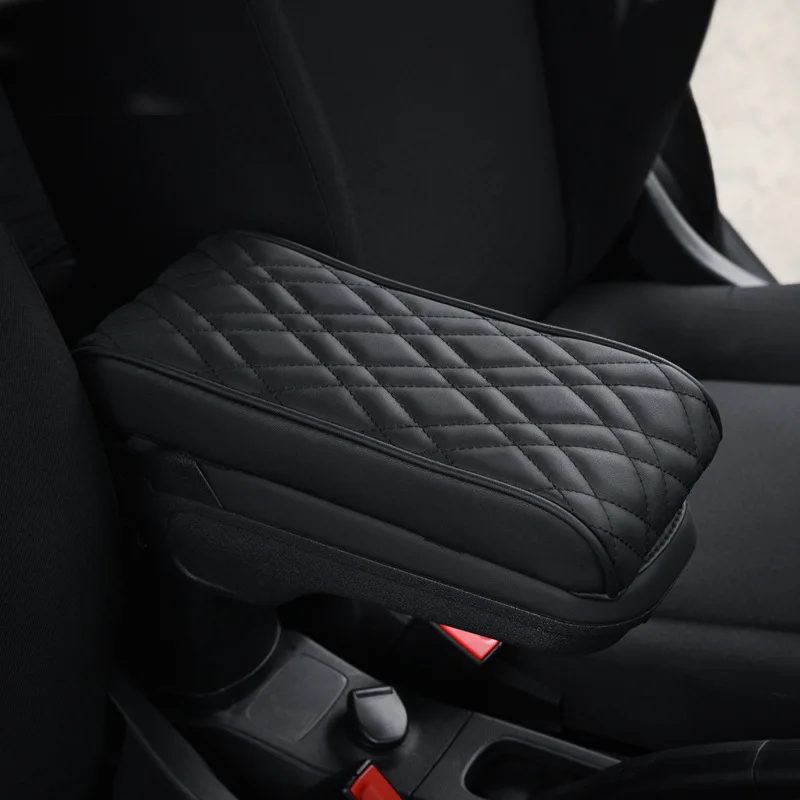 PU Leather Car Armrest Mat Center Console Arm Rest Protection Cushion For MINI Cooper F55 F56 F57 Auto Armrests Storage Box Pad