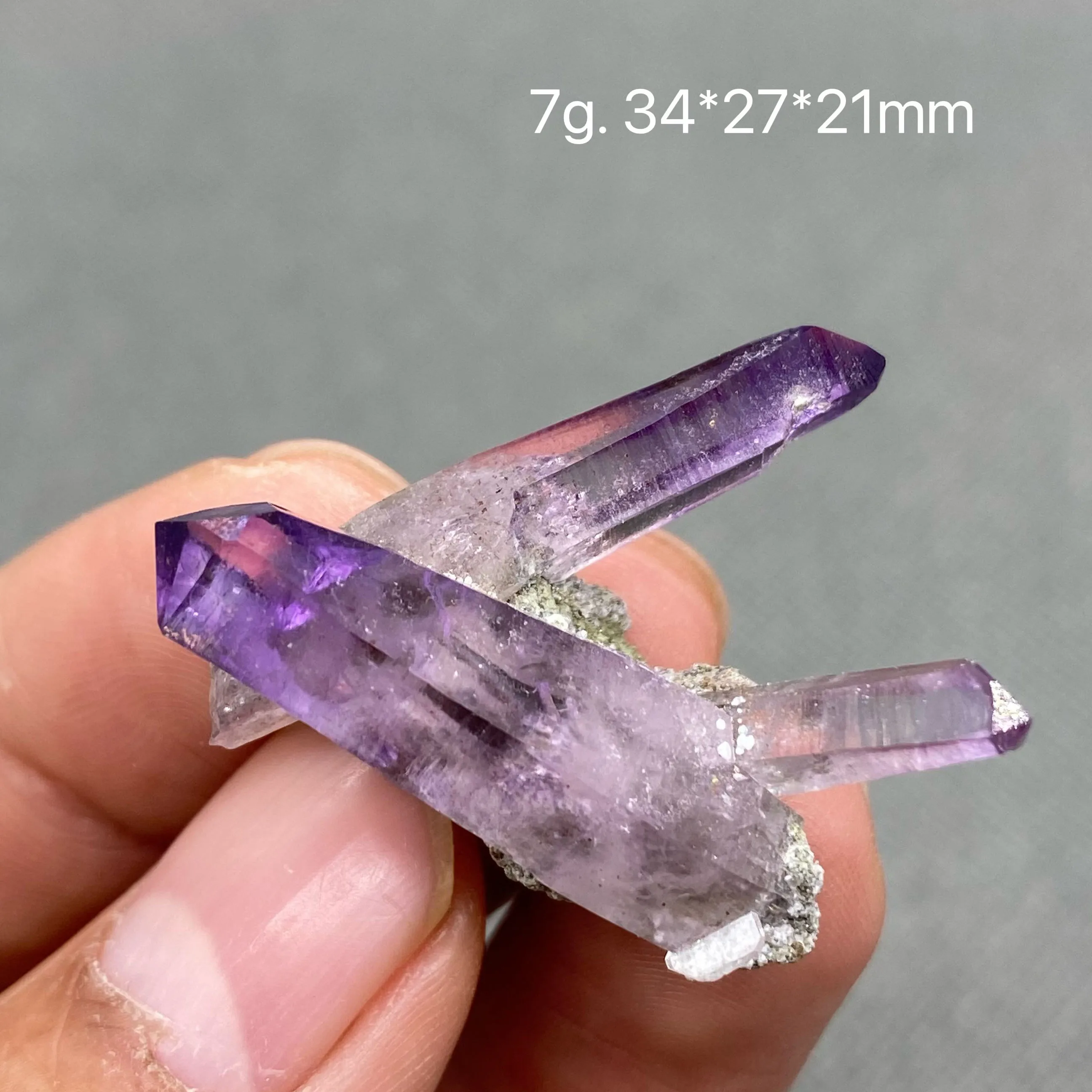 

100% Natural Rare Mexico Cruz Double head crystal amethyst mineral specimen Quartz Crystal Cluster