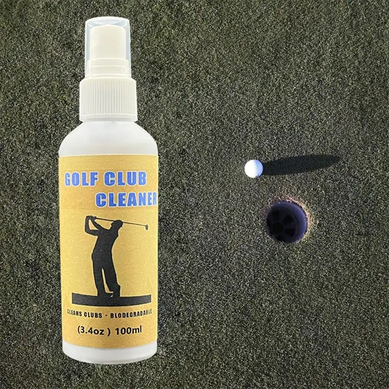 Golf Club Polish 100ml Golf Clubs Stain Remover Liquid Portable On-Course Golf Club Accessories For Cleaning Drivers Putters