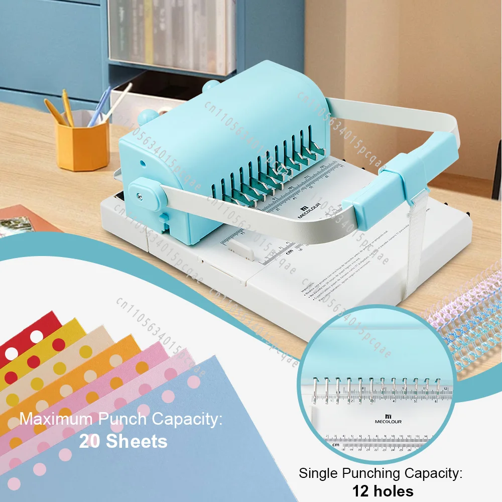 Factory Direct 2:1 Mini Double Wire Coil Binding & Punching Machine