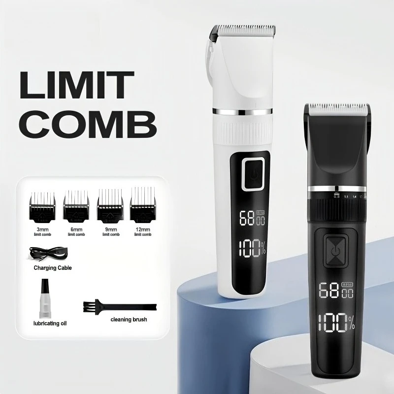 tagliacapelli-ricaricabile-usb-con-display-lcd-1800mah-senza-fili-professionale-per-uomo-casa-e-salone-nero-e-bianco