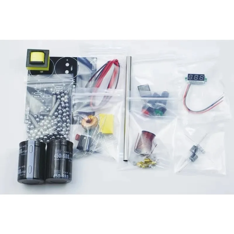Simple Single Stage Coil Gun  Kit Physical Experimental Equipment for High-voltage Electromagnetic Guns  1pcs