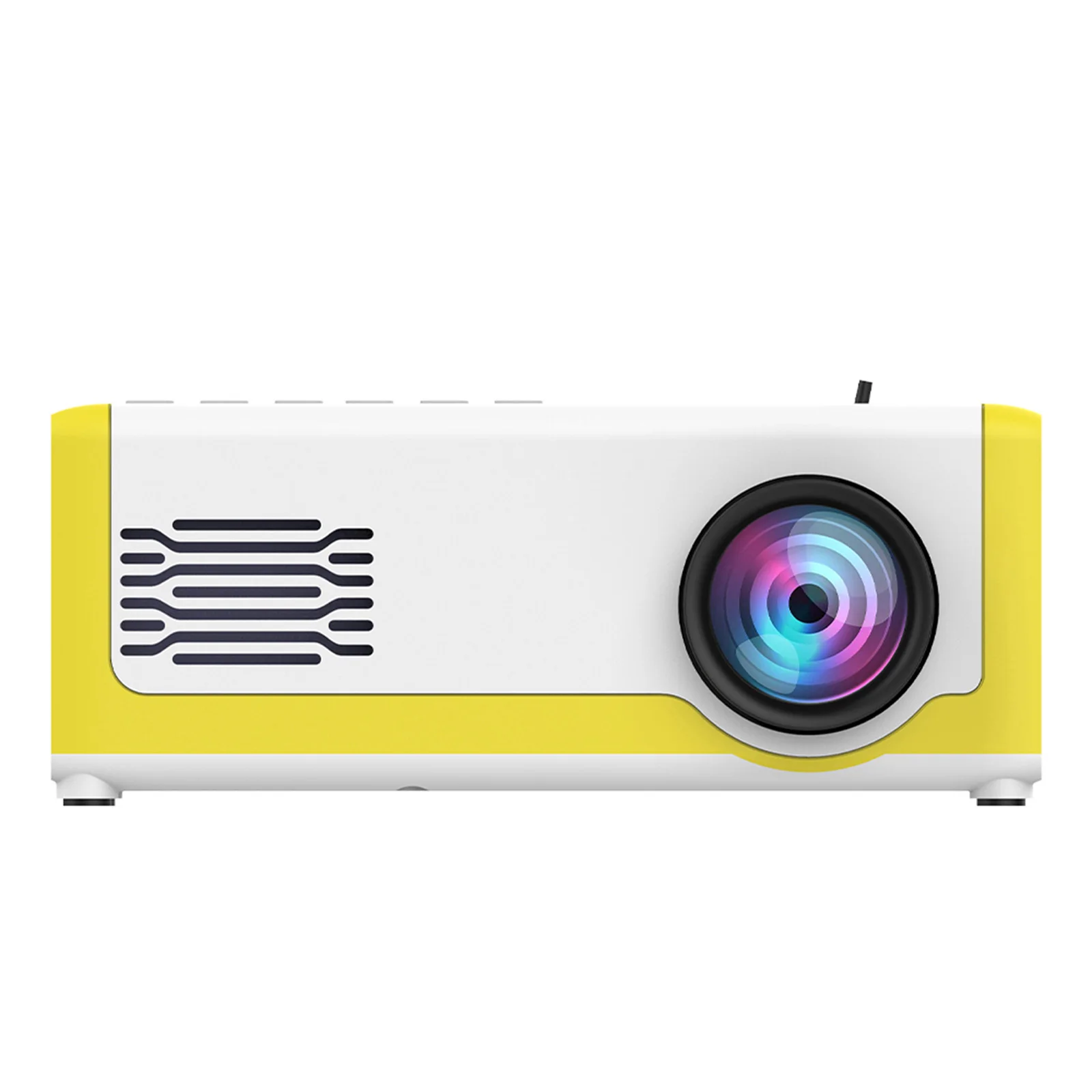 Mini 1080P HD Projector LED Video Projector with US/EU Plug Type Options for USB/TF Card/-Compatible/TV Box