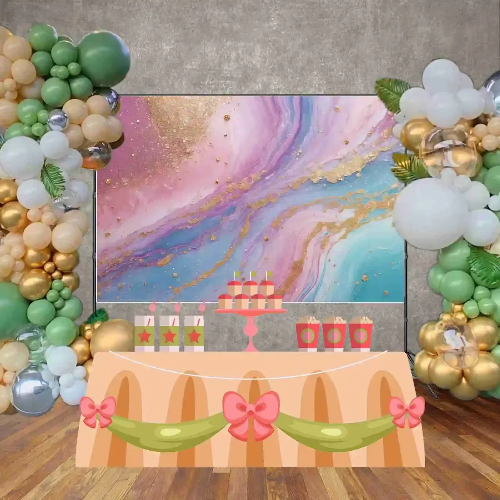 Bulan QG marmer abstrak seni latar belakang fotografi cairan biru Wallpaper pergerakan Photozone latar belakang Studio bayi Photobooth alat peraga