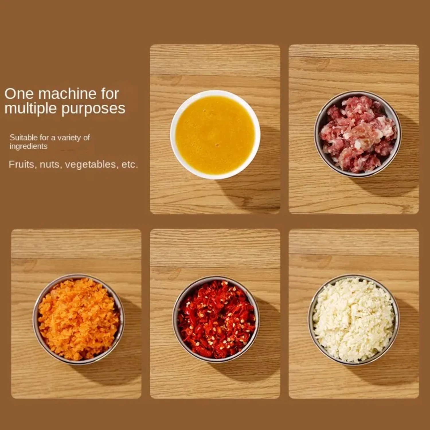 Picadora de alimentos, trituradora de ajo, picadora de carne, Mini prensa de ajo, picadora de verduras, máquina trituradora, dispositivos USB