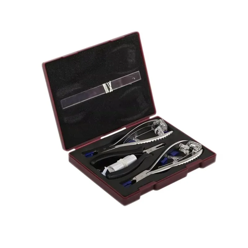 Flat Nose Pliers Iron Silver Optical Repair Tool Pliers Sets For Eyeglasses