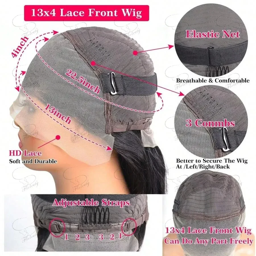 13x4 مستقيم الدانتيل أمامي شعر الإنسان بوب شعر مستعار التخليص بيع 14 بوصة قبل قطعها خصلات الشعر المستعار البرازيلي ريمي العظام مستقيم بوب