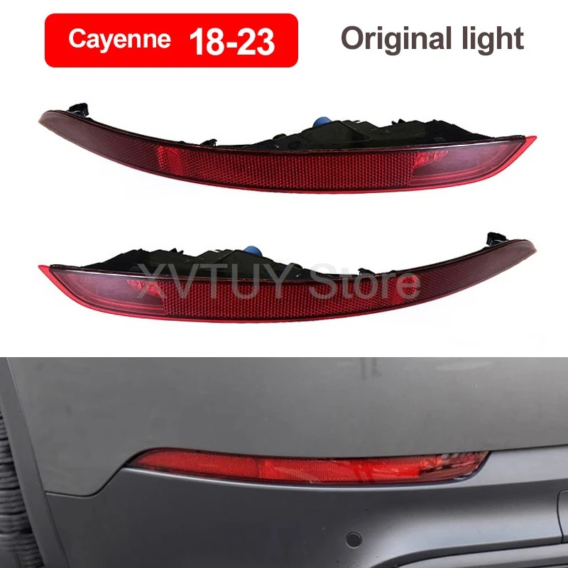 Luz do para-choque traseiro para porsche cayenne 2015-2017 2018-2023 sedan freio reverso pára-choques parar lâmpada de advertência luz de nevoeiro acessórios do carro