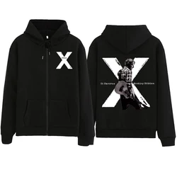 Ed Sheeran X 2024 Tour Zipper Hoodie Harajuku Pullover Tops Sweatshirt